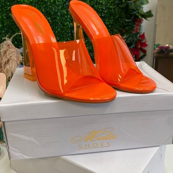 Orange Clear Heel - Picture 3 of 5